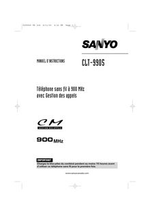Notice Téléphone sans fil Sanyo  CLT-9905