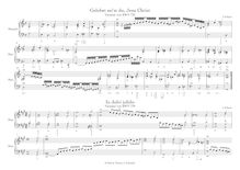 Partition BWV 722, 729, 732, 738 (Generalbass ausgesetzt, realisation), choral préludes