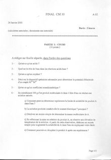 Eléments de chimie pour les STI/STL 2002 Tronc Commun Université de Technologie de Belfort Montbéliard