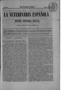 La veterinaria española, n. 105 (1860)