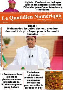 Quotidien Numérique d’Afrique n°1670 - du Mercredi 07 juillet 2021