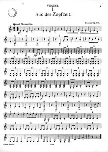 Partition de violon, Bagatellen, Op.28., Busoni, Ferruccio