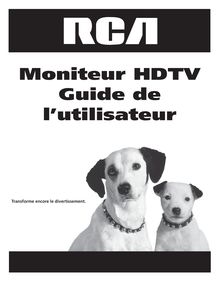 Notice Télévision RCA  D40W17B