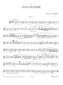 Partition complète et parties, Sarabande et menuet, Op. 72