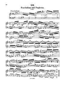 Partition complète, Prelude et Fughetta, Präludium und Fughetta par Johann Sebastian Bach