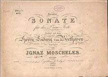 Partition complète, Grande sonate, E major, Moscheles, Ignaz par Ignaz Moscheles