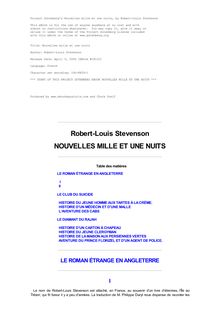 Nouvelles mille et une nuits par Robert Louis Stevenson
