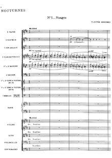 Partition complète, nocturnes, Debussy, Claude par Claude Debussy