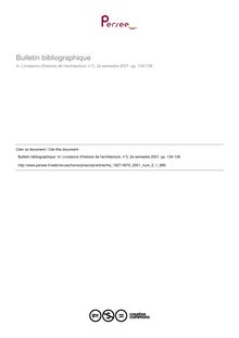 Bulletin bibliographique  ; n°1 ; vol.2, pg 134-136