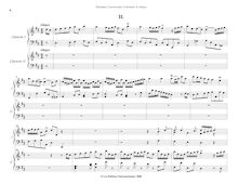 Partition , Allegro, Concerto pour flûte, clavecin, violon et Continuo