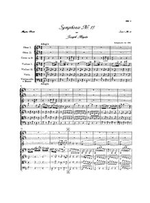 Partition complète, Symphony No.15 en D major, Sinfonia No.15, Haydn, Joseph