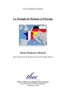 Le Triangle de Weimar et l Europe