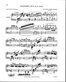 Partition complète, Fantasia, Sonatensatz ; Violin Sonata, C minor par Wolfgang Amadeus Mozart