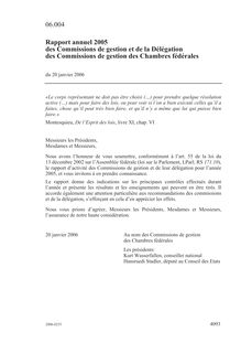 20.01.2006 (PDF) - Documentation Rapports Commissions de contrôle ...