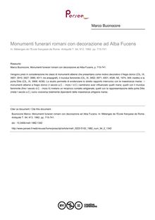 Monumenti funerari romani con decorazione ad Alba Fucens - article ; n°2 ; vol.94, pg 715-741