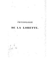 Physiologie de la lorette / par M. Maurice Alhoy ; vignettes de Gavarny...