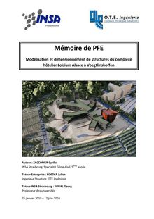 Mémoire de PFE Modélisation et dimensionnement de structures du complexe