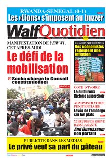 Walf Quotidien n°9060 - Du mercredi 8 juin 2022