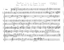 Partition altos, Don Giovanni, Il dissoluto punito ossia il Don Giovanni par Wolfgang Amadeus Mozart