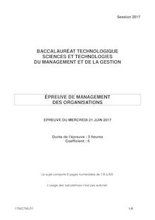 Bac STMG. Management des organisations