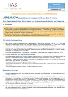 ARGANOVA - Synthèse d avis ARGANOVA - CT11225