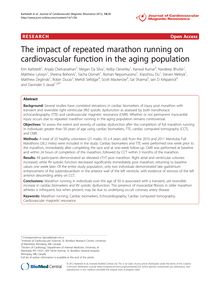 The impact of repeated marathon running on cardiovascular function in the aging population