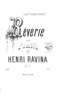 Partition complète, Reverie, Ravina, Jean Henri