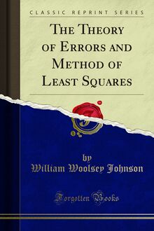 Theory of Errors and Method of Least Squares