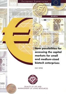 New possibilities for accessing the capital markets for small and medium-sized biotech enterprises