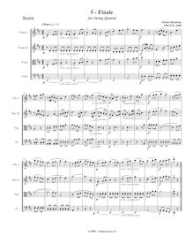 Partition , Finale,  No.6 en D major, Rondeau, Michel