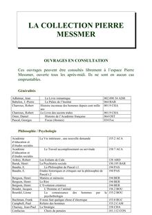 Fonds Pierre Messmer - Ouvrages en consultation libre - LA ...