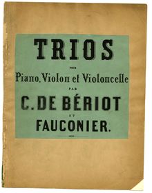 Partition Score et parties, Opéra-sans-paroles, pour piano trio