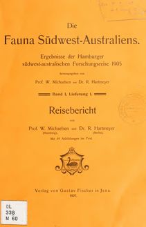 Die Fauna südwest-Australiens. Ergebnisse der Hamburger südwest-australischen Forschungsreise 1905