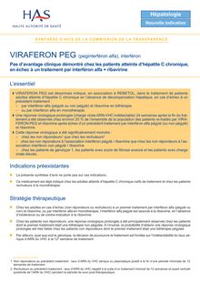 VIRAFERONPEG - Synthèse d avis VIRAFERONPEG - CT5474