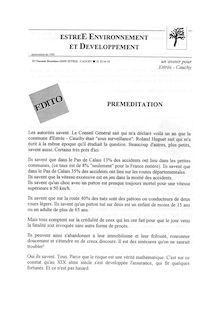 LA LETTRE D ESTREE-ENVIRONNEMENT ET DEVELOPPEMENT JANV 1994