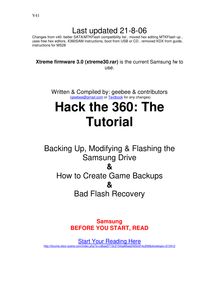 Hack the 360: The Tutorial