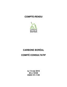 COMPTE-RENDU CARBONE BORÉAL COMITÉ CONSULTATIF
