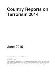 Lutte contre le terrorisme au Maroc : rapport du Département d Etat Américain