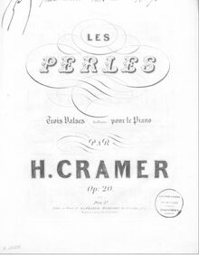 Partition No.3, Les perles, Trois valses brillantes, Cramer, Henri