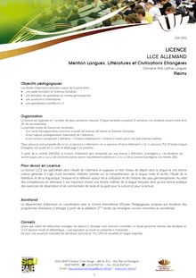 Licence Allemand Page sur