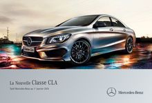 Tarif sur la nouvelle Mercedes Classe CLA - 01/01/2014
