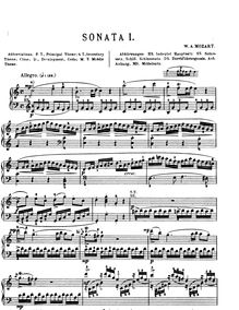 Partition complète, Piano Sonata No.16, Sonata facile ; Sonata semplice ; Kleine Sonate ; Sonata for Beginners