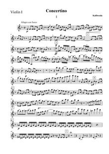 Partition violons I, Concertino pour hautbois, Op.110, F, Kalliwoda, Johann Wenzel