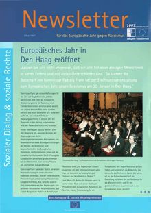 Newsletter für das Europäische Jahr gegen Rassismus. 1 Mai 1997