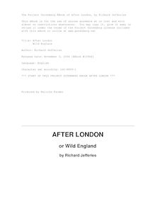 After London - Or, Wild England