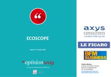 Sondage OpinionWay - Ecoscope - octobre 2015