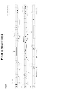 Partition basson, Pietat et Misericordia, Trio de Capilla, Cadenas, Jesús