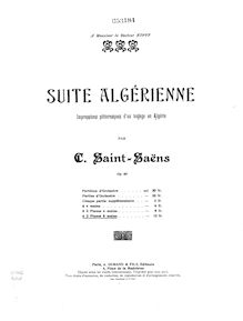 Partition Piano 2,  algérienne, Saint-Saëns, Camille