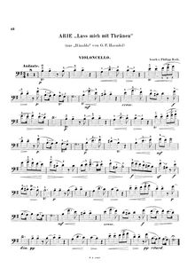Partition de violoncelle, Rinaldo, Handel, George Frideric