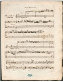 Partition cor 2 (en E♭), Concertino pour clarinette et orchestre, Op.27